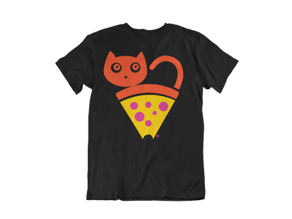 Pizza Cat T- Shirt (Full Color)