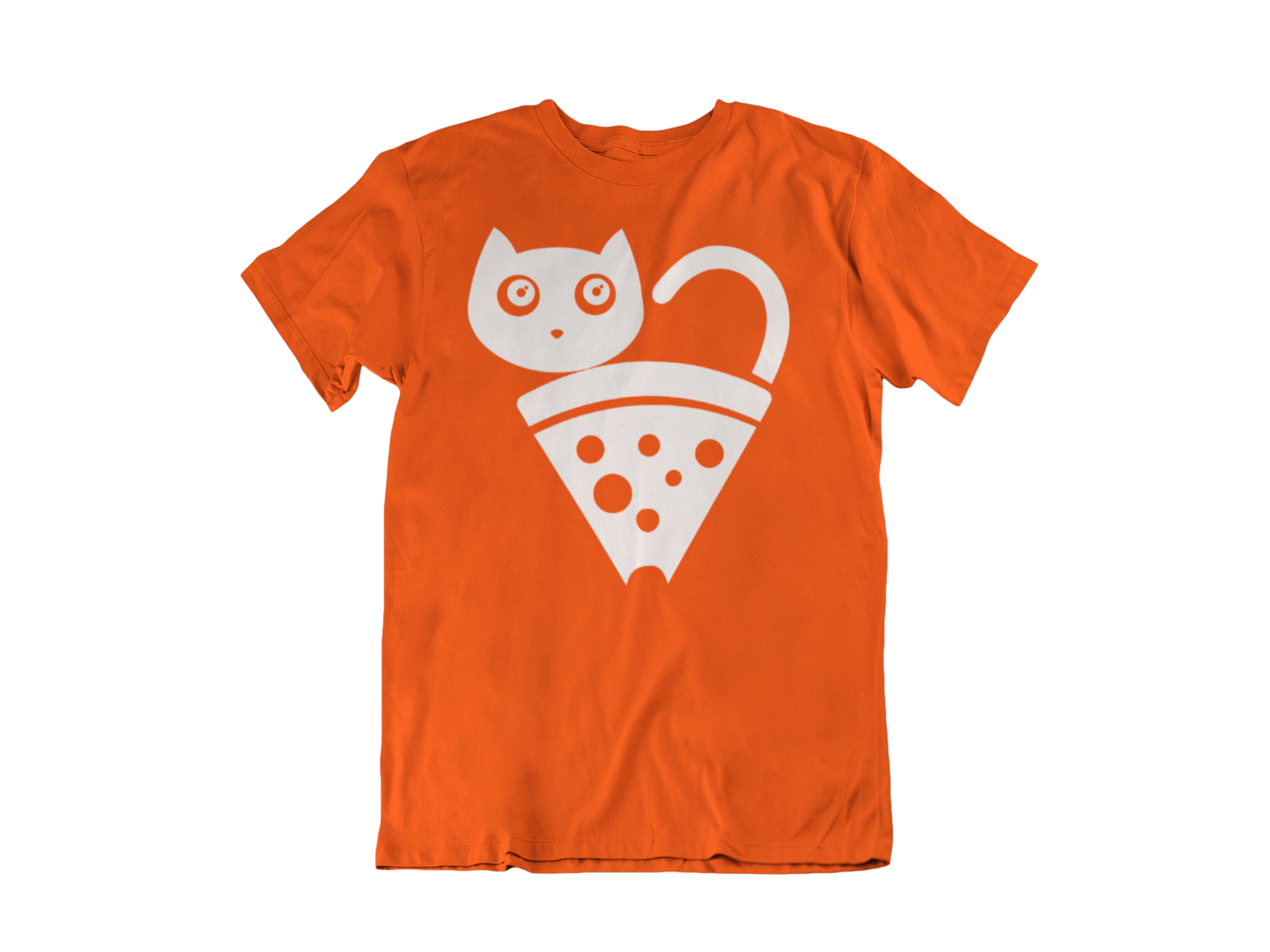 Pizza Cat T Shirt (White Logo)