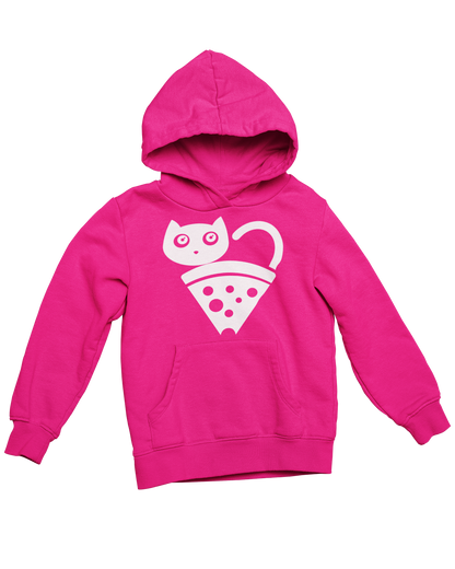 Pizza Cat Hoodie (White Logo)