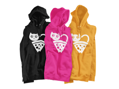 Pizza Cat Hoodie (White Logo)